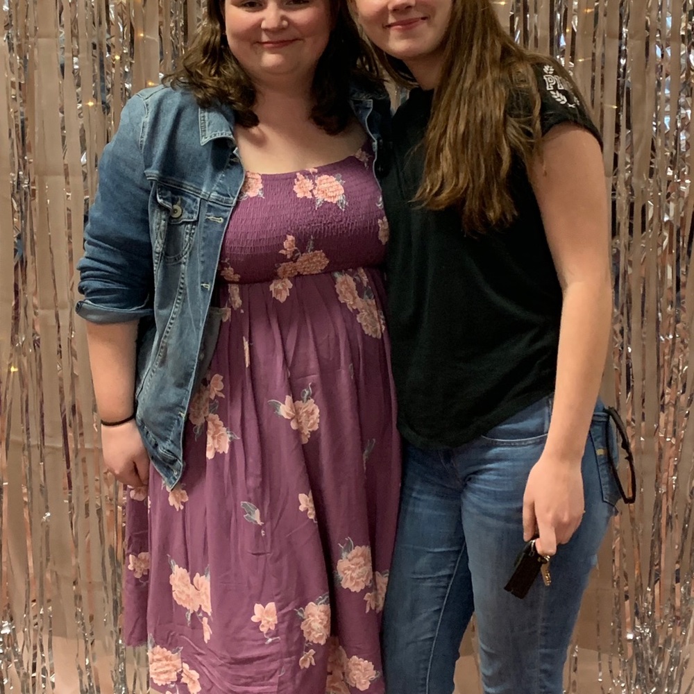 Torrid off the shoulder purple dress